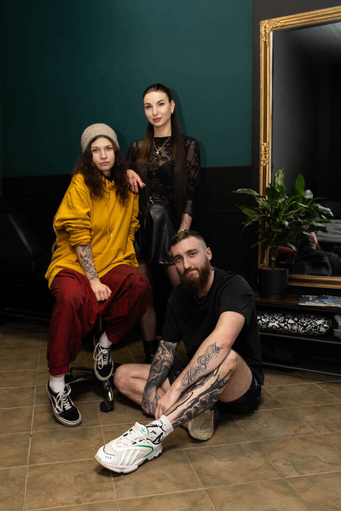 a group of people posing for a picture